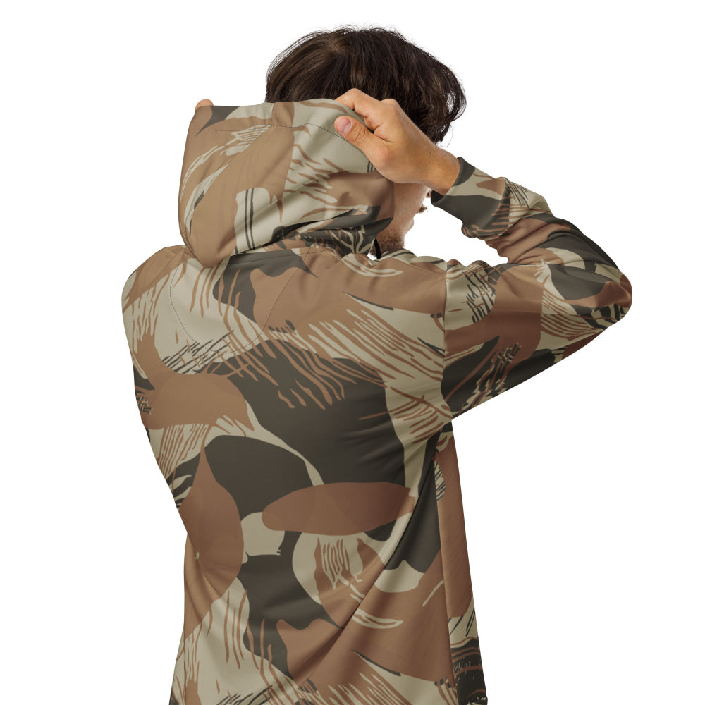 Rhodesian Brushstroke Brown CAMO Unisex zip hoodie - Zip Hoodie