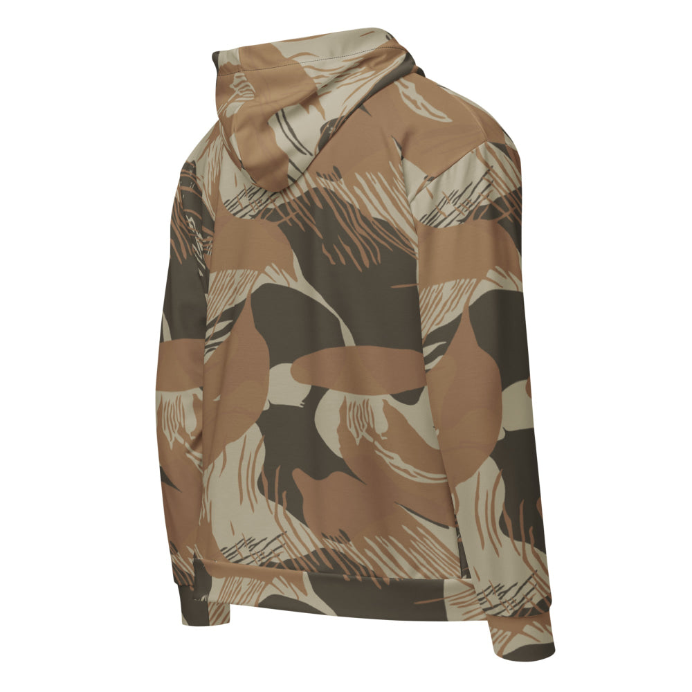 Rhodesian Brushstroke Brown CAMO Unisex zip hoodie - Zip Hoodie