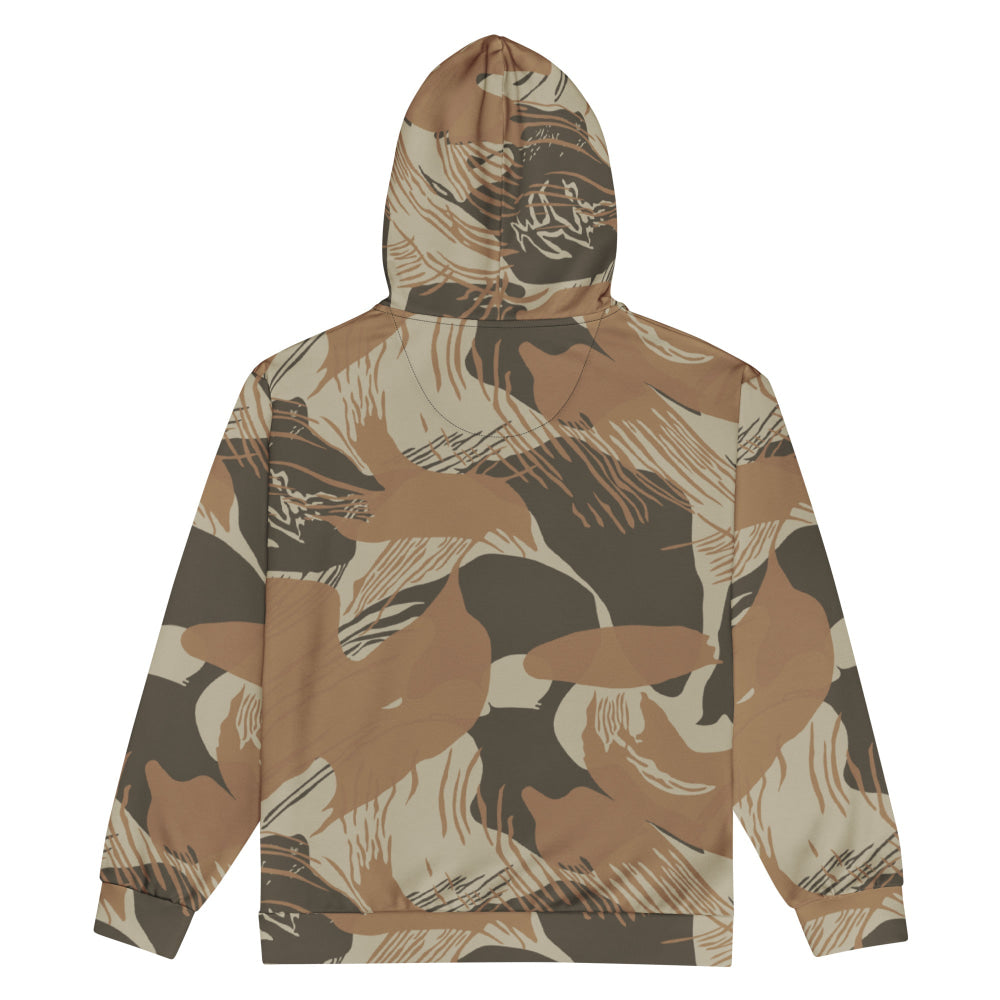 Rhodesian Brushstroke Brown CAMO Unisex zip hoodie - Zip Hoodie