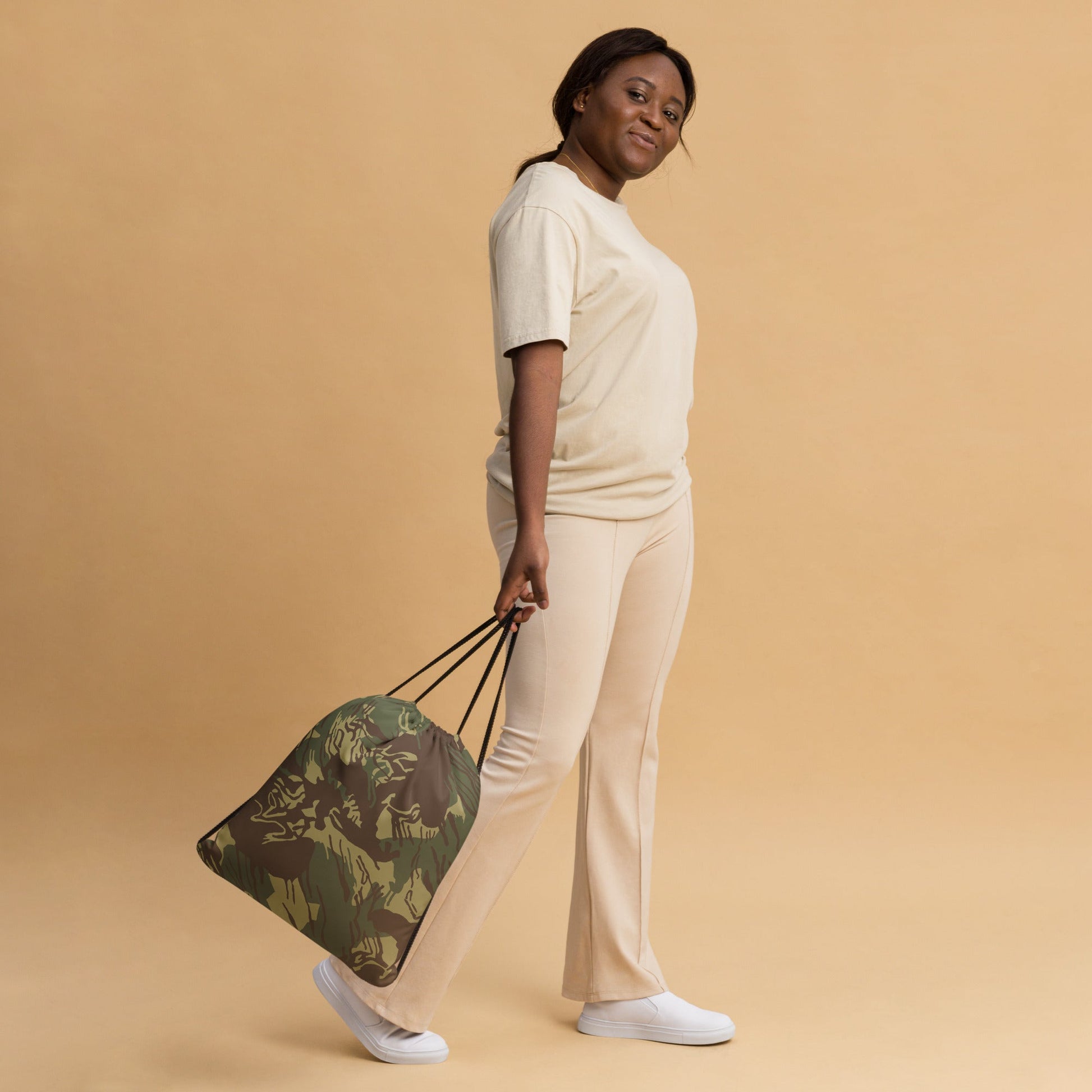 Rhodesian Brushstroke CAMO Drawstring Bag - Bags