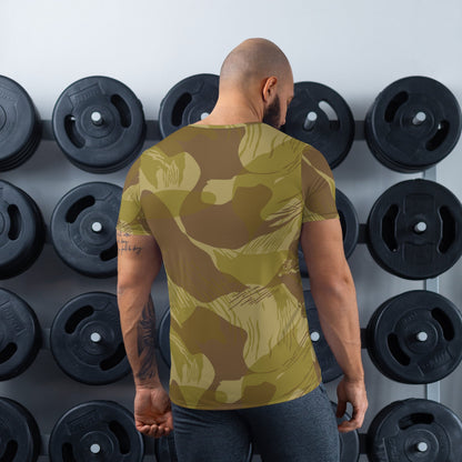 Rhodesian Brushstroke Dry Season CAMO Men’s Athletic T-shirt - Mens T-Shirt