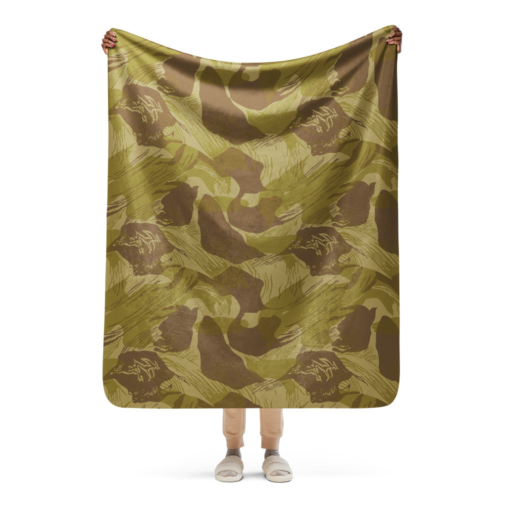 Rhodesian Brushstroke Dry Season CAMO Sherpa blanket - 50″×60″ - Blanket