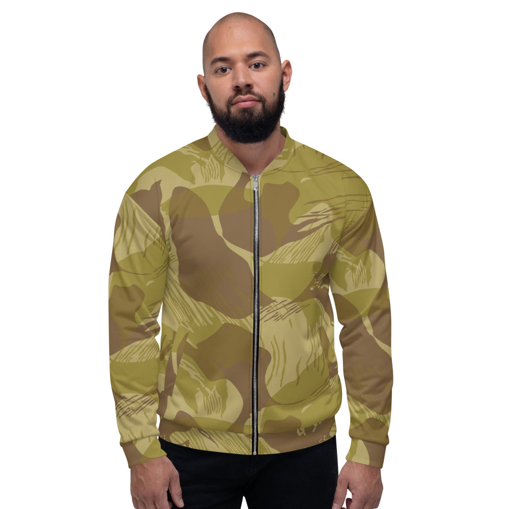 Rhodesian Brushstroke Dry Season CAMO Unisex Bomber Jacket