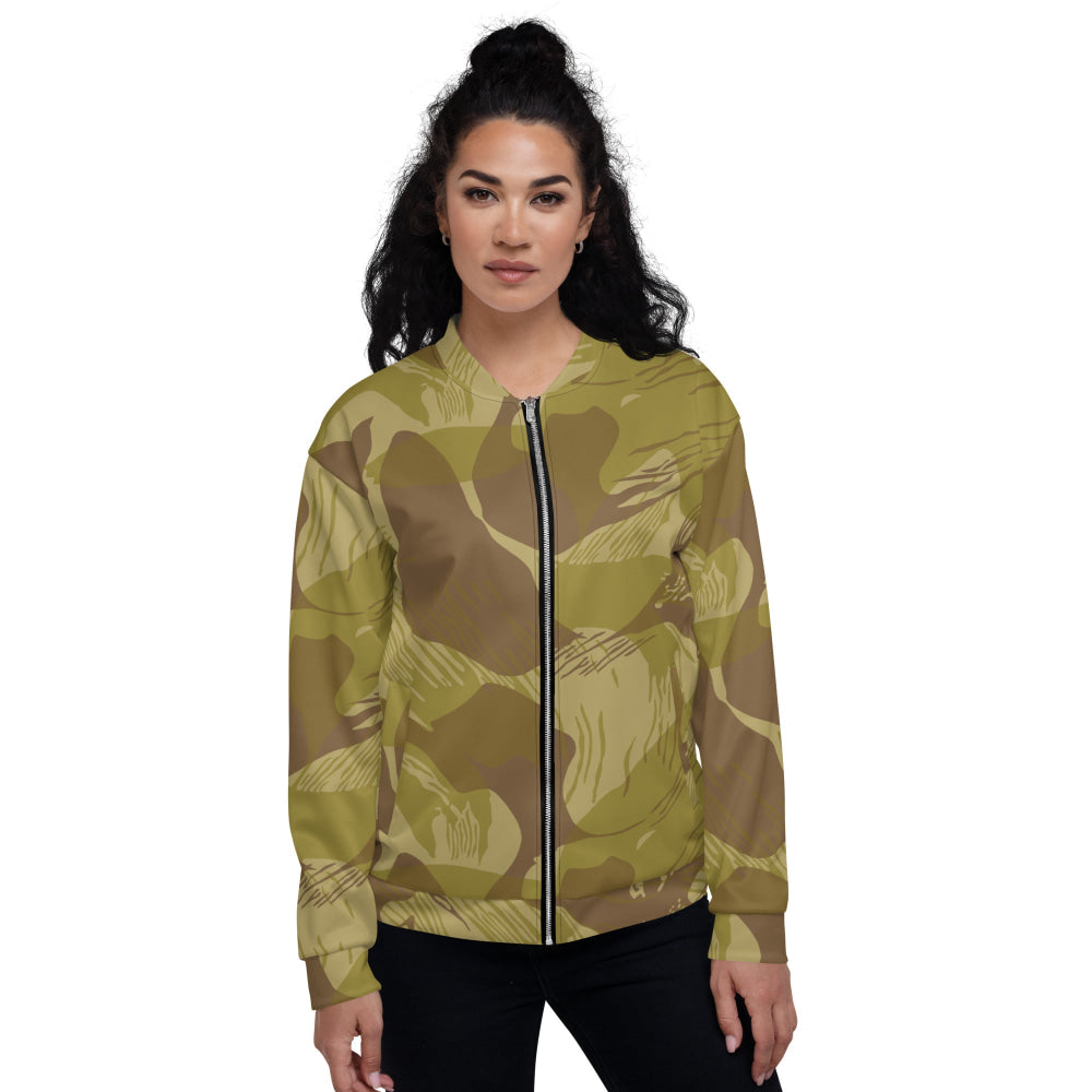 Rhodesian Brushstroke Dry Season CAMO Unisex Bomber Jacket