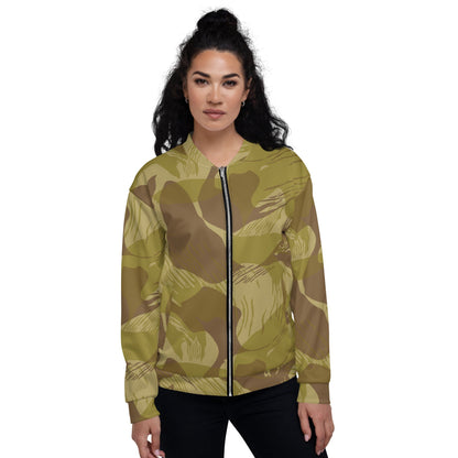 Rhodesian Brushstroke Dry Season CAMO Unisex Bomber Jacket