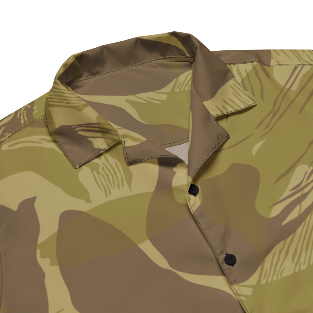 Rhodesian Brushstroke Dry Season CAMO Unisex button shirt - Button Shirt