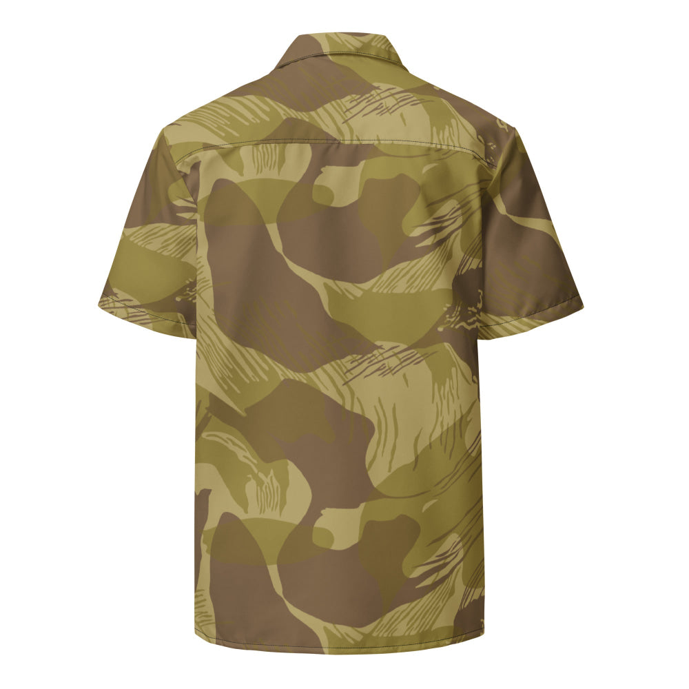 Rhodesian Brushstroke Dry Season CAMO Unisex button shirt - Button Shirt