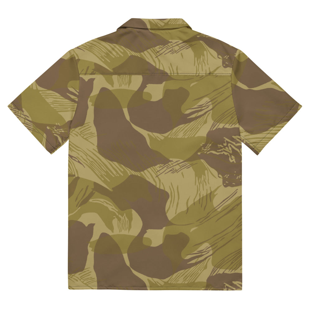 Rhodesian Brushstroke Dry Season CAMO Unisex button shirt - Button Shirt