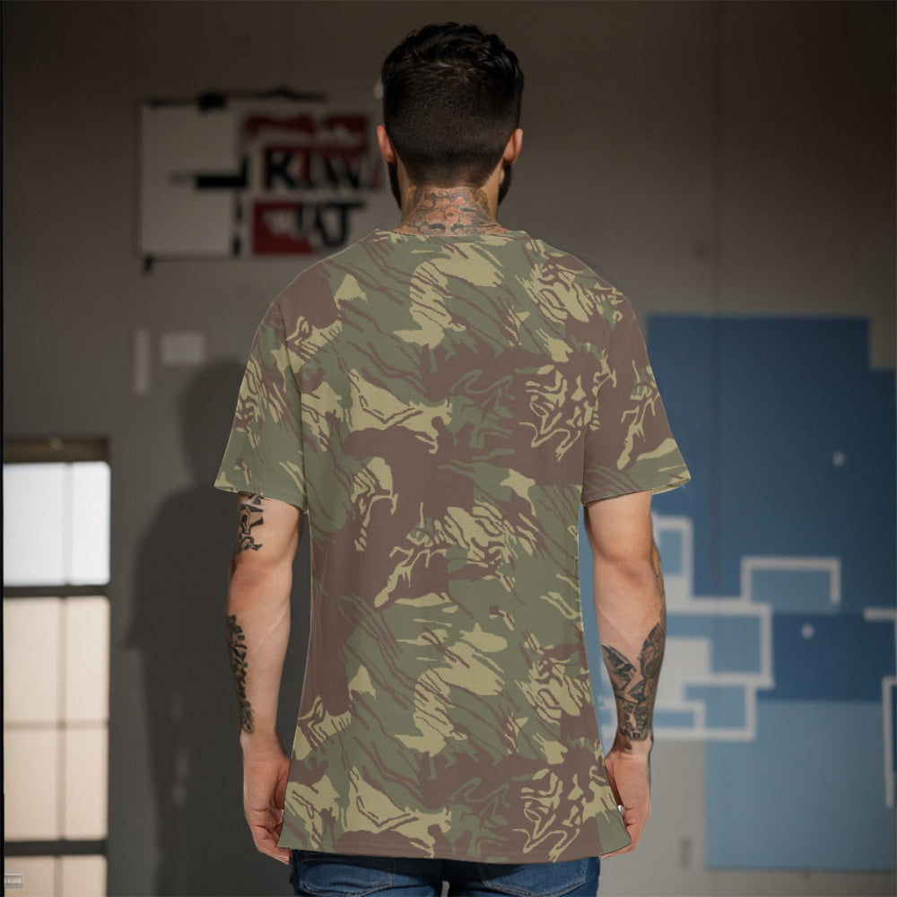 Rhodesian Brushstroke CAMO Men’s 100% Cotton T-Shirt - Mens