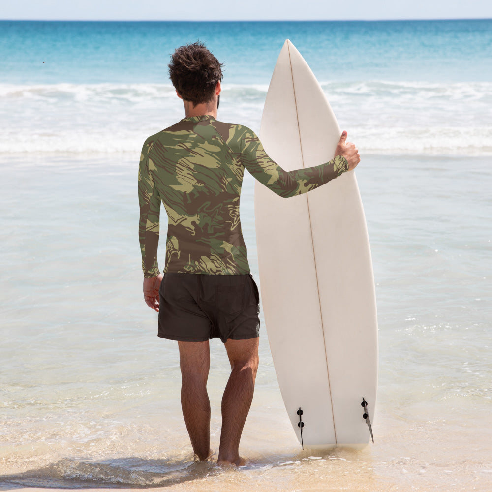 Rhodesian Brushstroke CAMO Men’s Rash Guard - Mens