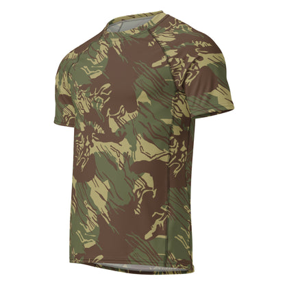 Rhodesian Brushstroke CAMO Mens Short-Sleeve Rash Guard - Short-sleeve Guards