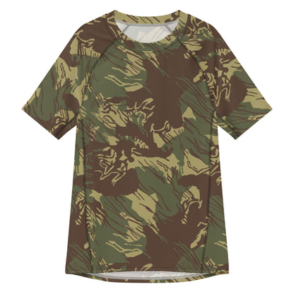 Rhodesian Brushstroke CAMO Mens Short-Sleeve Rash Guard - 2XS - Short-sleeve Guards