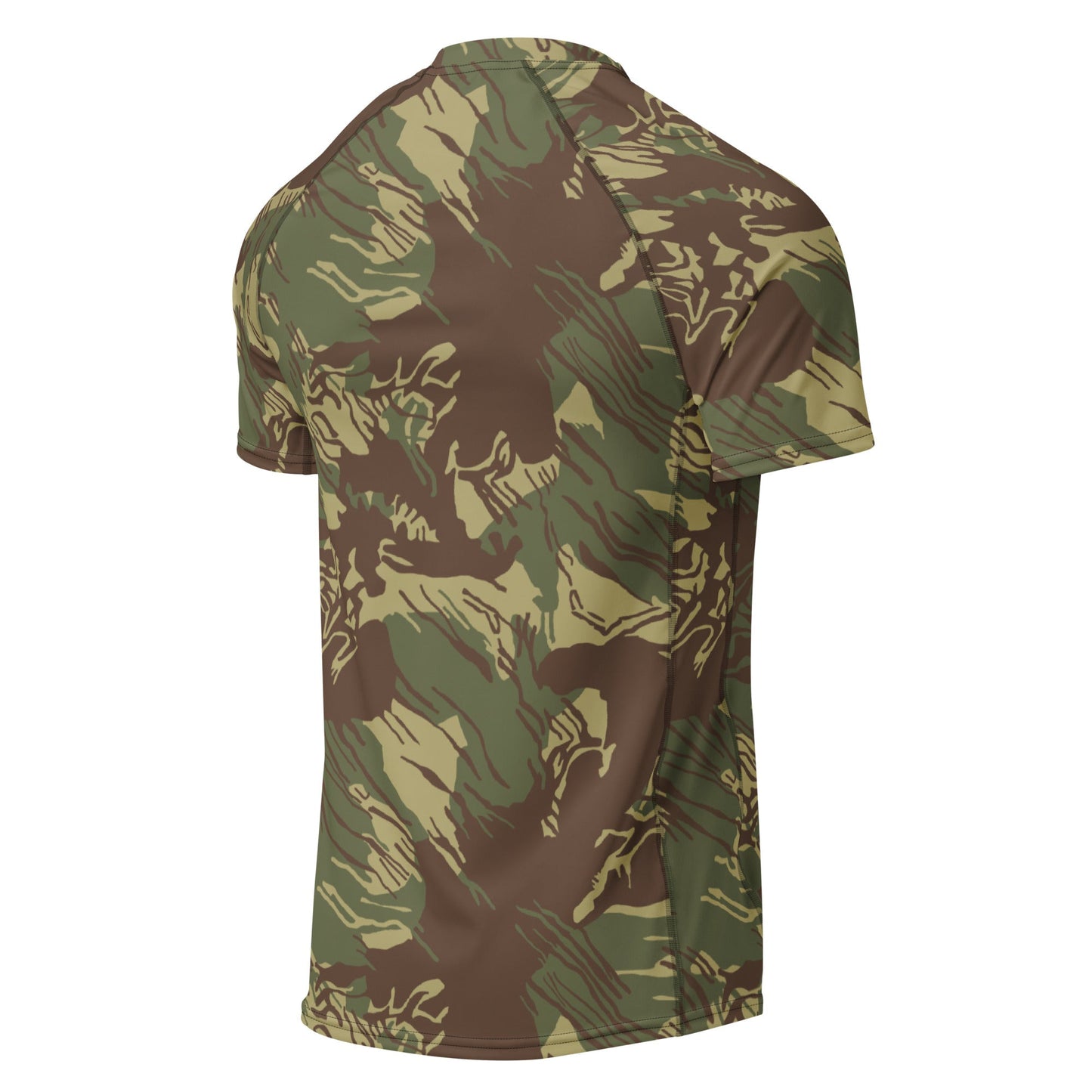 Rhodesian Brushstroke CAMO Mens Short-Sleeve Rash Guard - Short-sleeve Guards