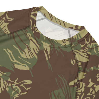 Rhodesian Brushstroke CAMO Mens Short-Sleeve Rash Guard - Short-sleeve Guards