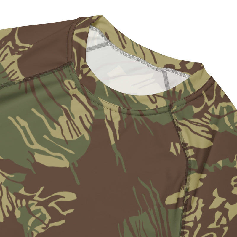 Brushstroke Rhodesian CAMO Mens Short-Sleeve Rash Guard