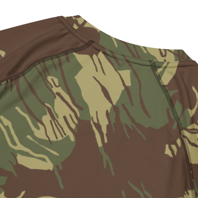 Brushstroke Rhodesian CAMO Mens Short-Sleeve Rash Guard