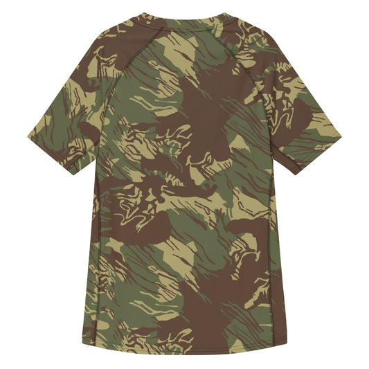 Rhodesian Brushstroke CAMO Mens Short-Sleeve Rash Guard - Short-sleeve Guards