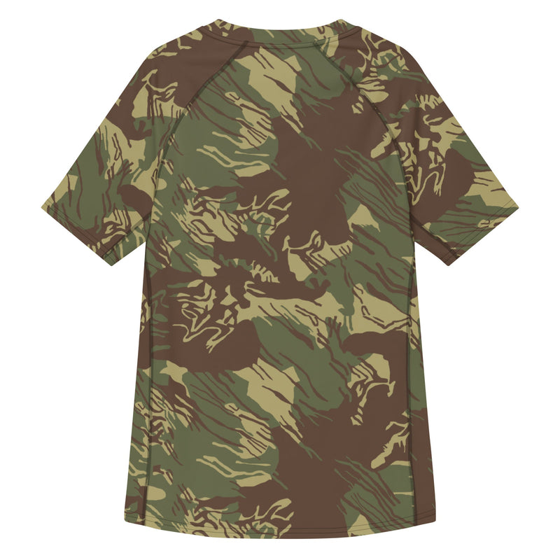 Brushstroke Rhodesian CAMO Mens Short-Sleeve Rash Guard