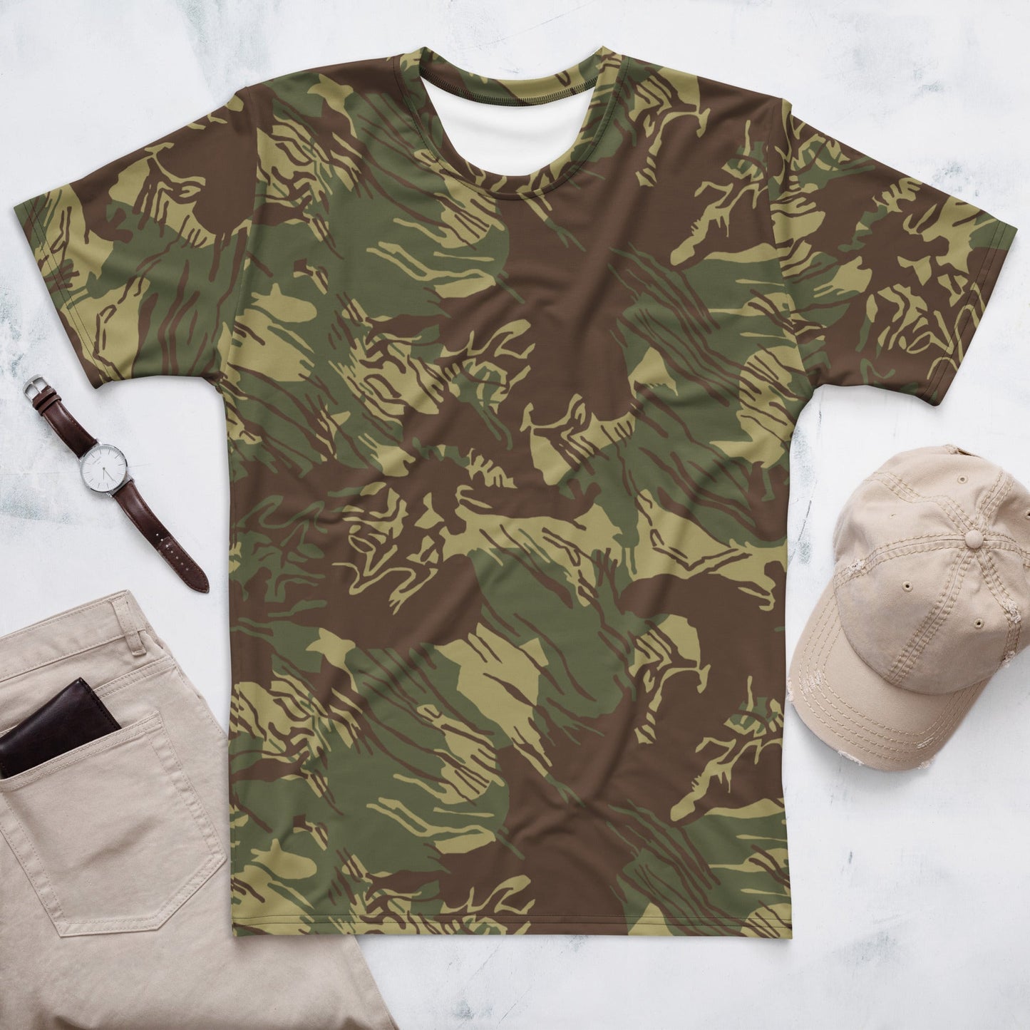 Rhodesian Brushstroke CAMO Mens T-shirt - XS - T-Shirts