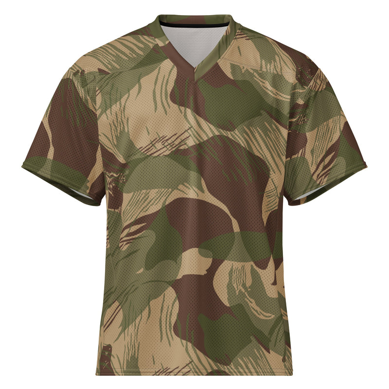 Brushstroke Multi-Terrain Rhodesian CAMO Unisex American Football Jersey - 2XS