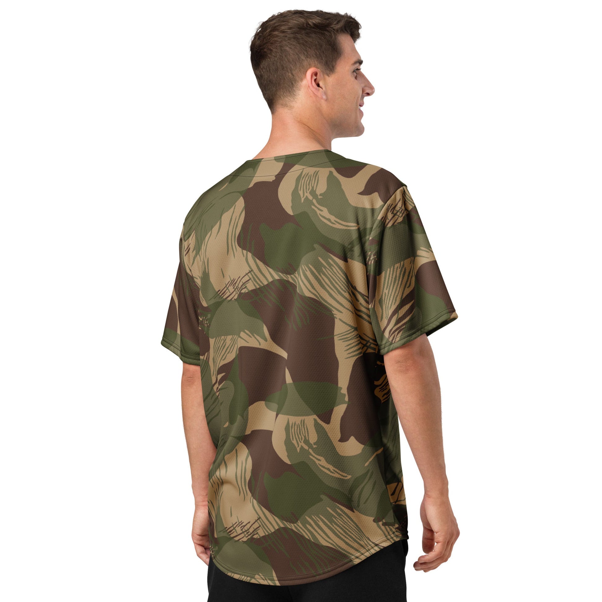 Rhodesian Brushstroke Multi-terrain CAMO baseball jersey - Baseball Jerseys