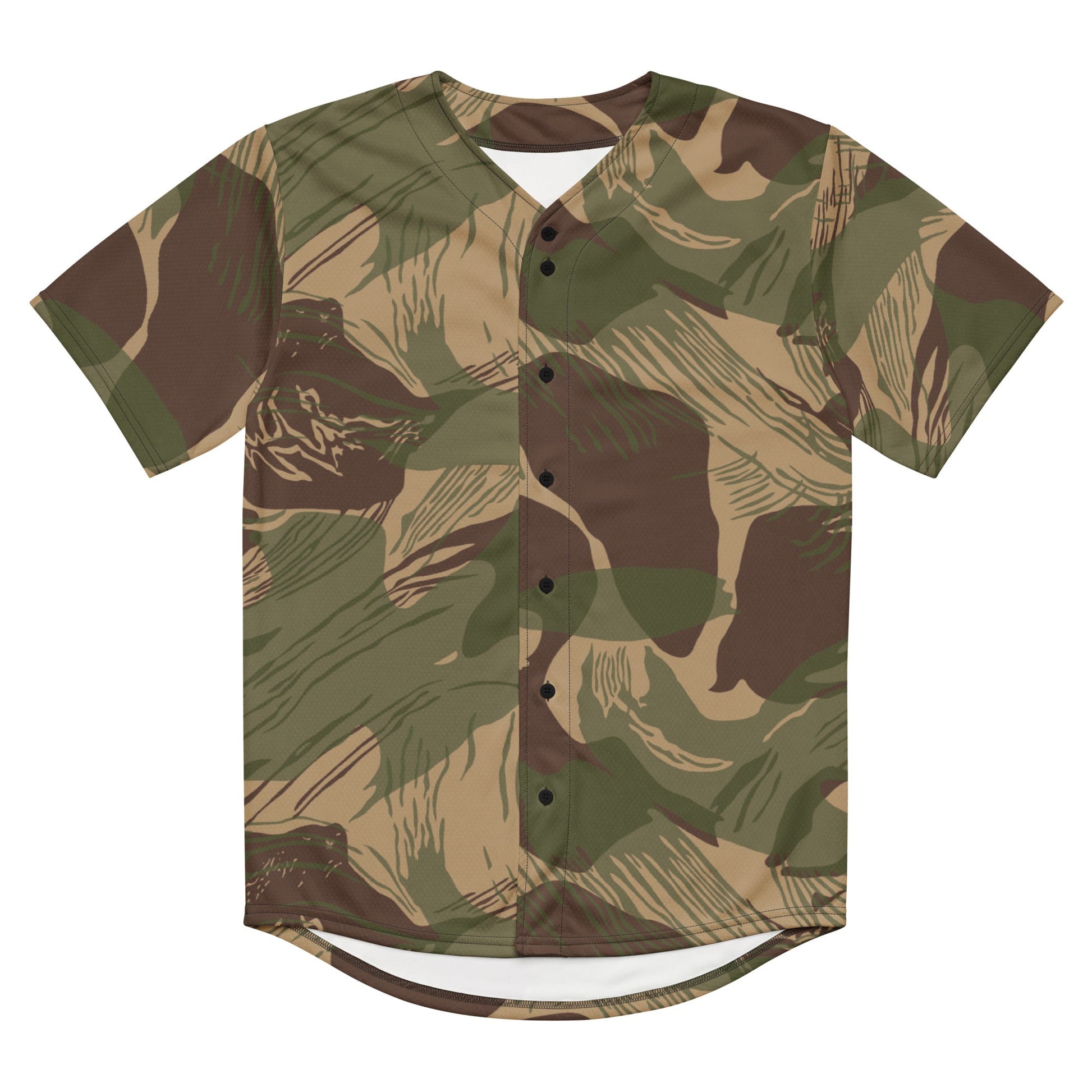 Rhodesian Brushstroke Multi-terrain CAMO baseball jersey - Baseball Jerseys