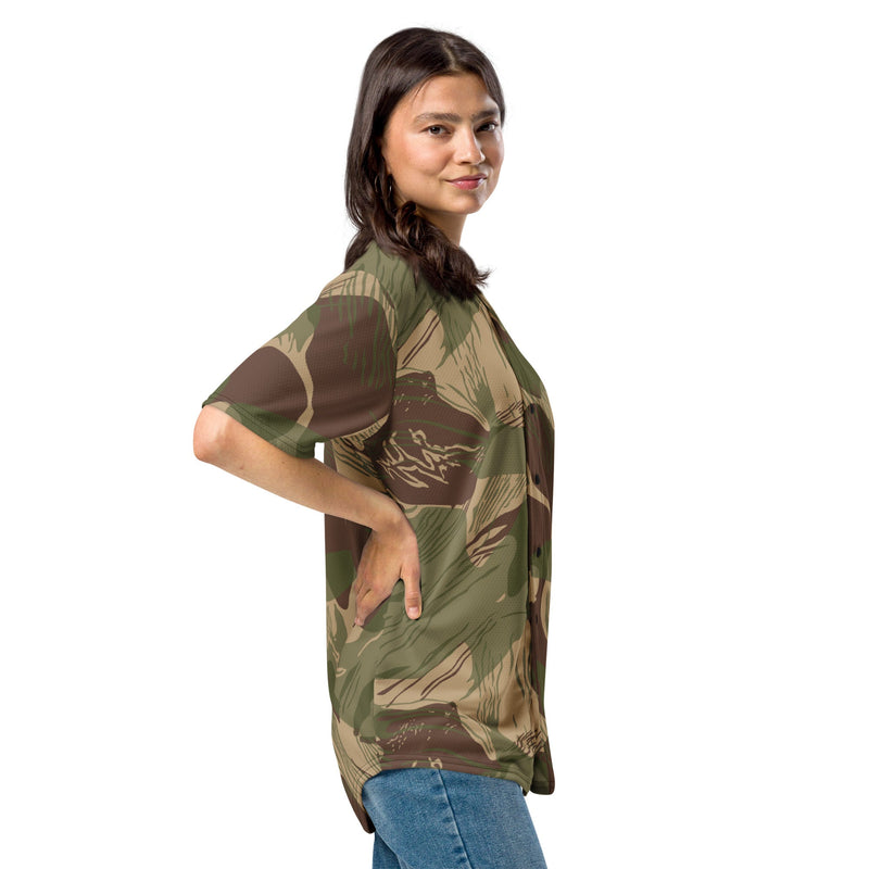Brushstroke Multi-Terrain Rhodesian CAMO Unisex Baseball Jersey