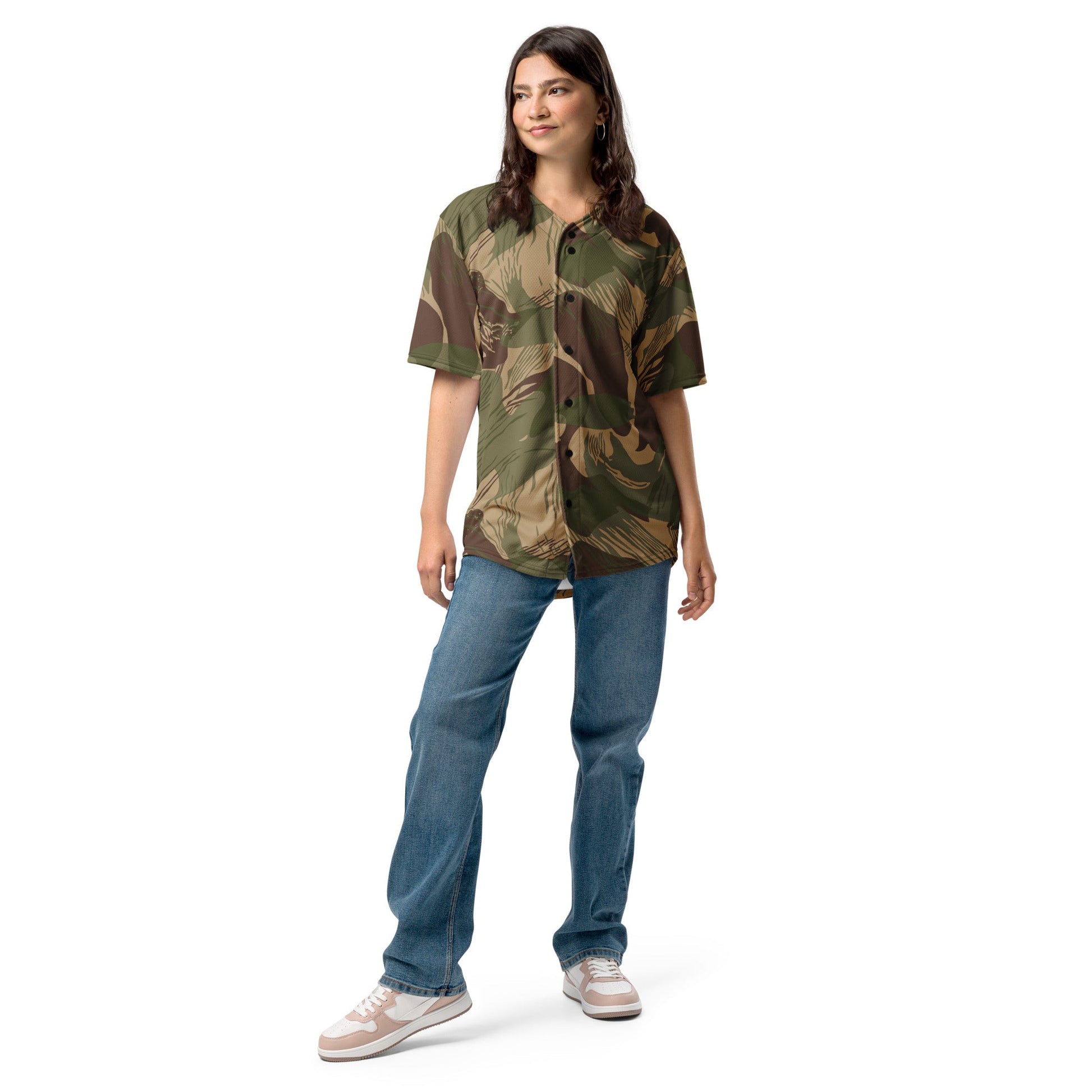 Rhodesian Brushstroke Multi-terrain CAMO baseball jersey - Baseball Jerseys