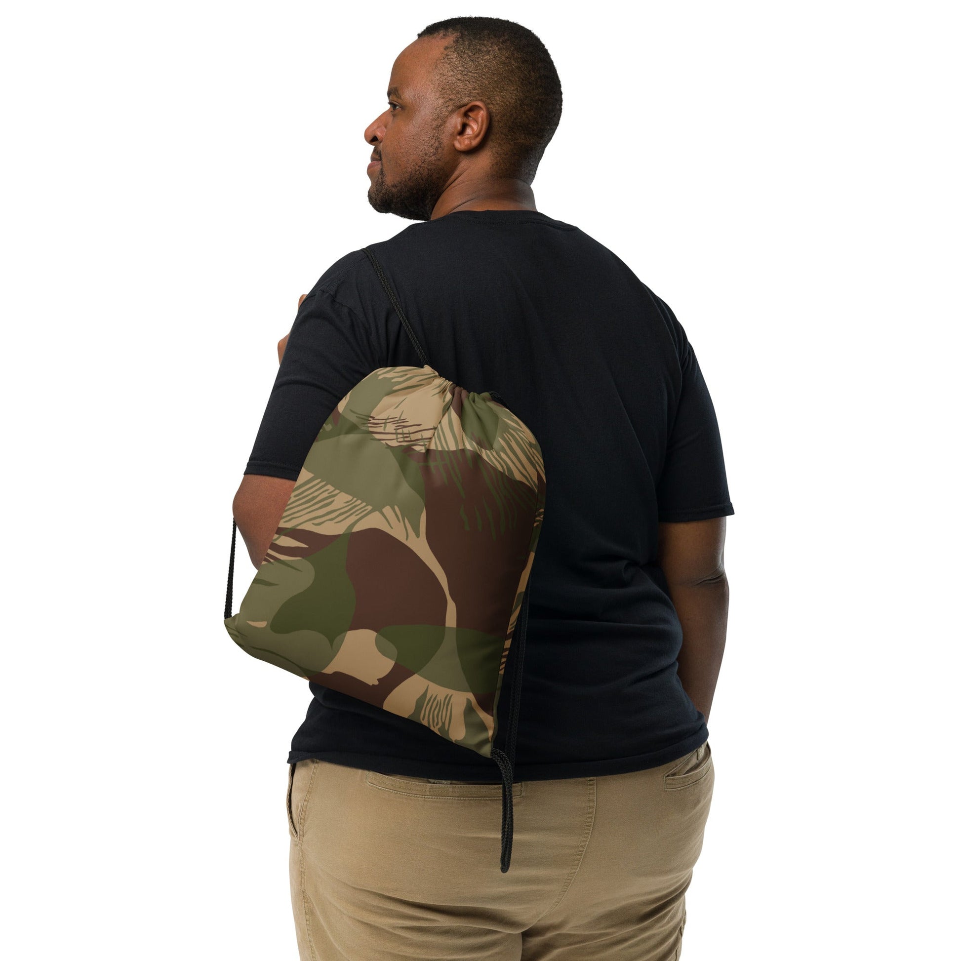 Rhodesian Brushstroke Multi-terrain CAMO Drawstring Bag - Bags