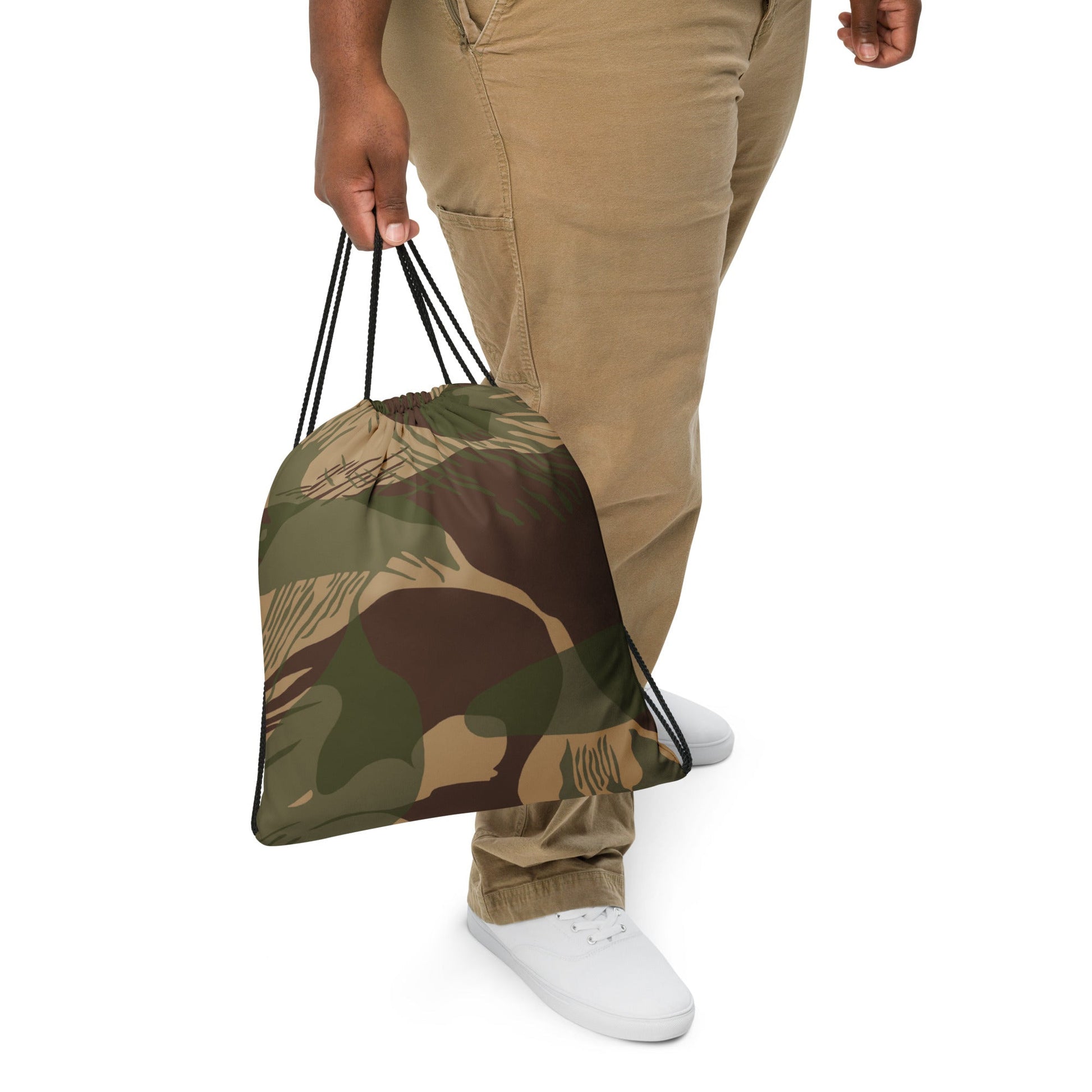Rhodesian Brushstroke Multi-terrain CAMO Drawstring Bag - Bags