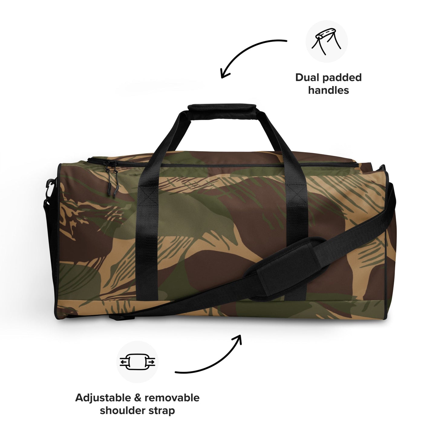 Rhodesian Brushstroke Multi-terrain CAMO Duffle bag - Bags