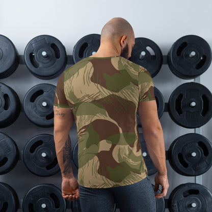 Rhodesian Brushstroke Multi-terrain CAMO Mens Athletic T-shirt - T-Shirts