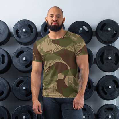 Rhodesian Brushstroke Multi-terrain CAMO Mens Athletic T-shirt - XS - T-Shirts
