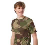 Brushstroke Multi-Terrain Rhodesian CAMO Mens Short-Sleeve Rash Guard