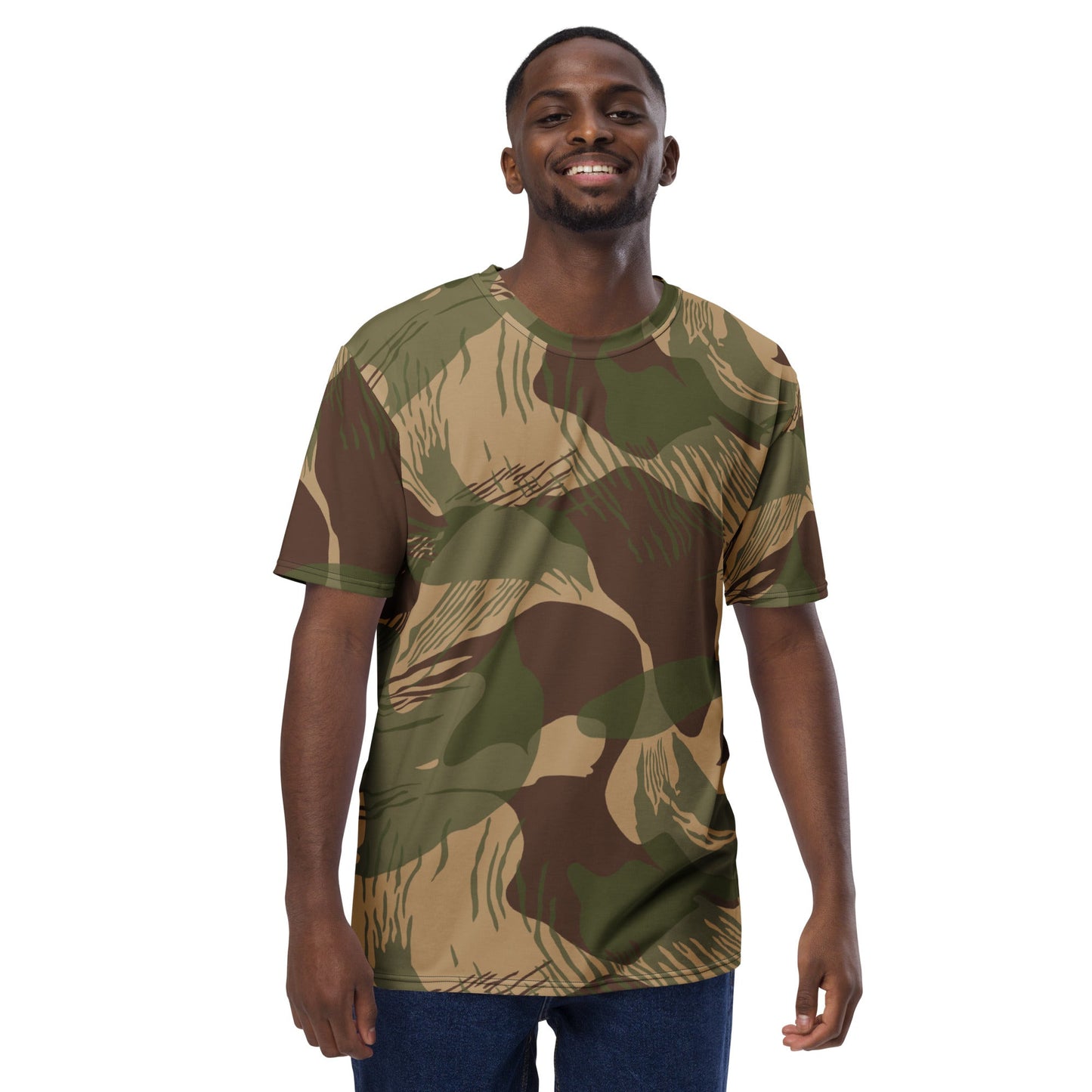 Rhodesian Brushstroke Multi-terrain CAMO Mens T-shirt - T-Shirts
