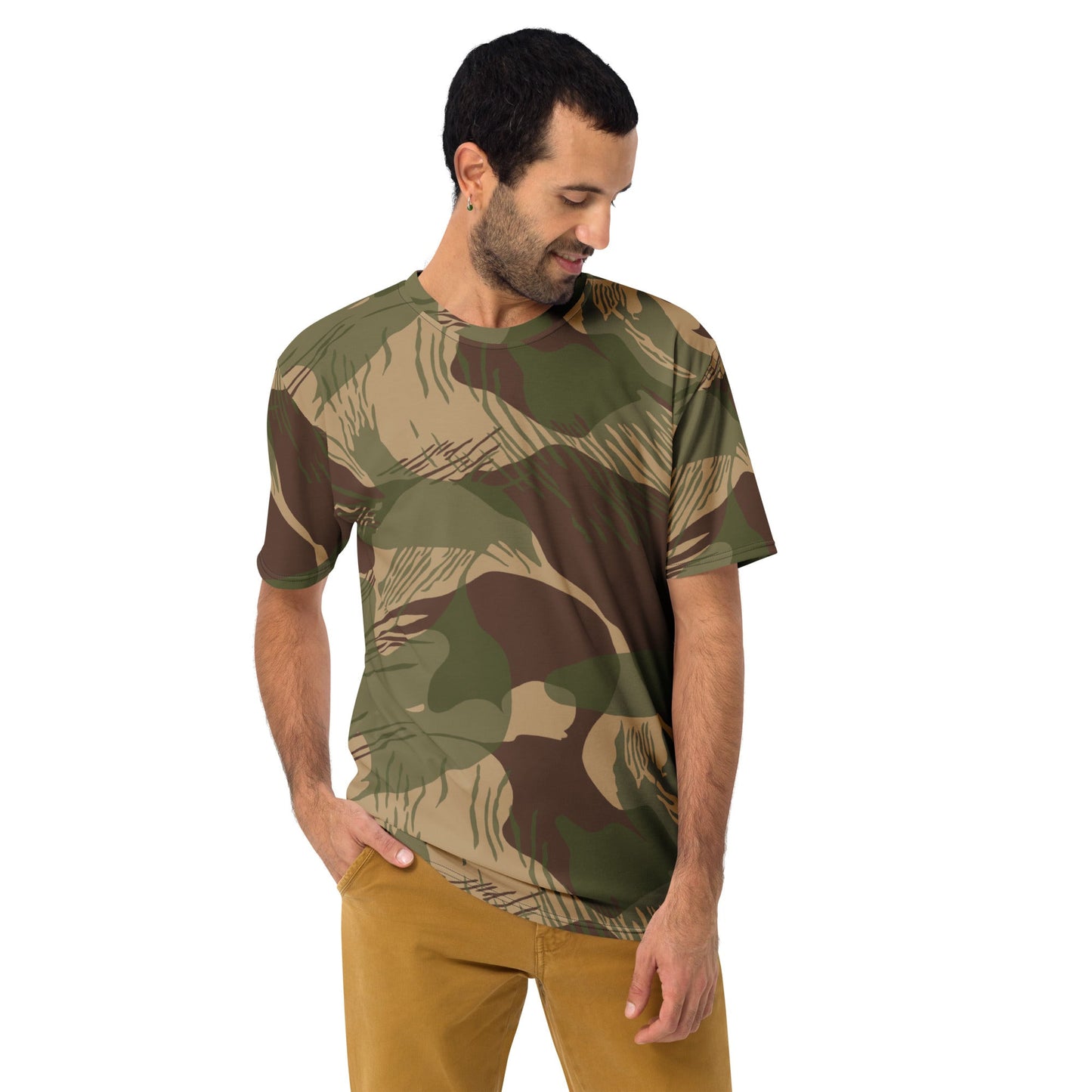Rhodesian Brushstroke Multi-terrain CAMO Mens T-shirt - T-Shirts