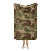 Brushstroke Multi-Terrain Rhodesian CAMO Sherpa Blanket - 37″×57″
