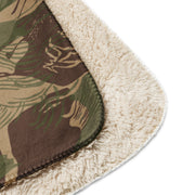 Brushstroke Multi-Terrain Rhodesian CAMO Sherpa Blanket