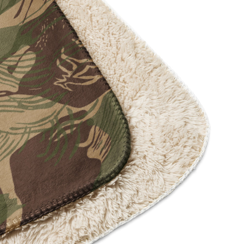 Brushstroke Multi-Terrain Rhodesian CAMO Sherpa Blanket
