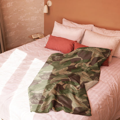 Rhodesian Brushstroke Multi-terrain CAMO Sherpa blanket - Blankets