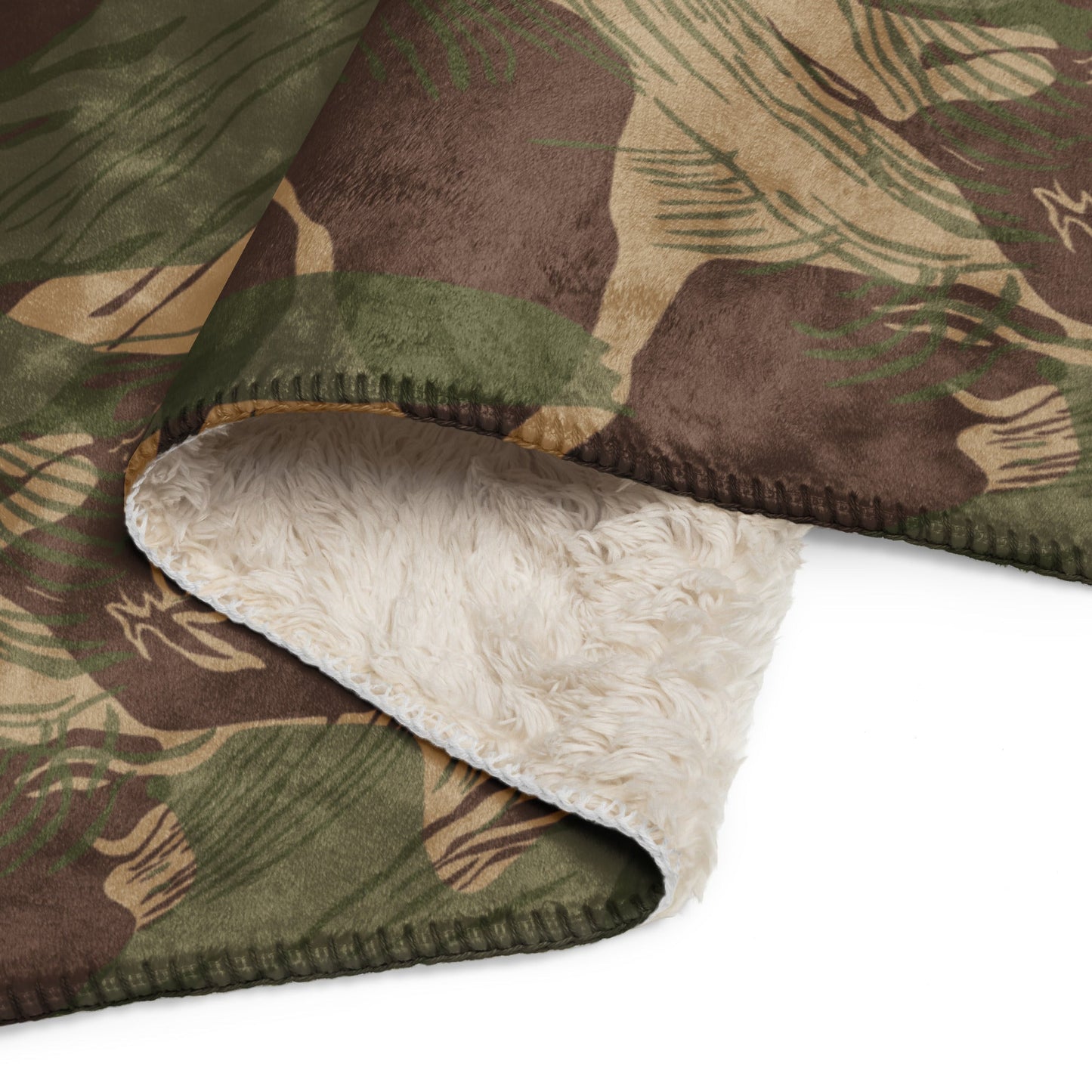 Rhodesian Brushstroke Multi-terrain CAMO Sherpa blanket - Blankets