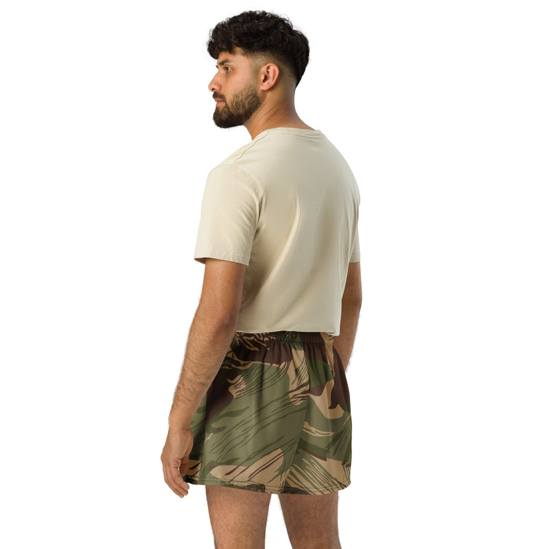 Brushstroke Multi-Terrain Rhodesian CAMO Unisex Athletic Shorts