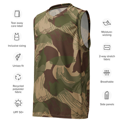 Rhodesian Brushstroke Multi terrain CAMO unisex basketball jersey Basketball Jerseys