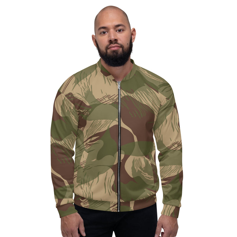 Brushstroke Multi-Terrain Rhodesian CAMO Unisex Bomber Jacket