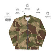 Brushstroke Multi-Terrain Rhodesian CAMO Unisex Bomber Jacket