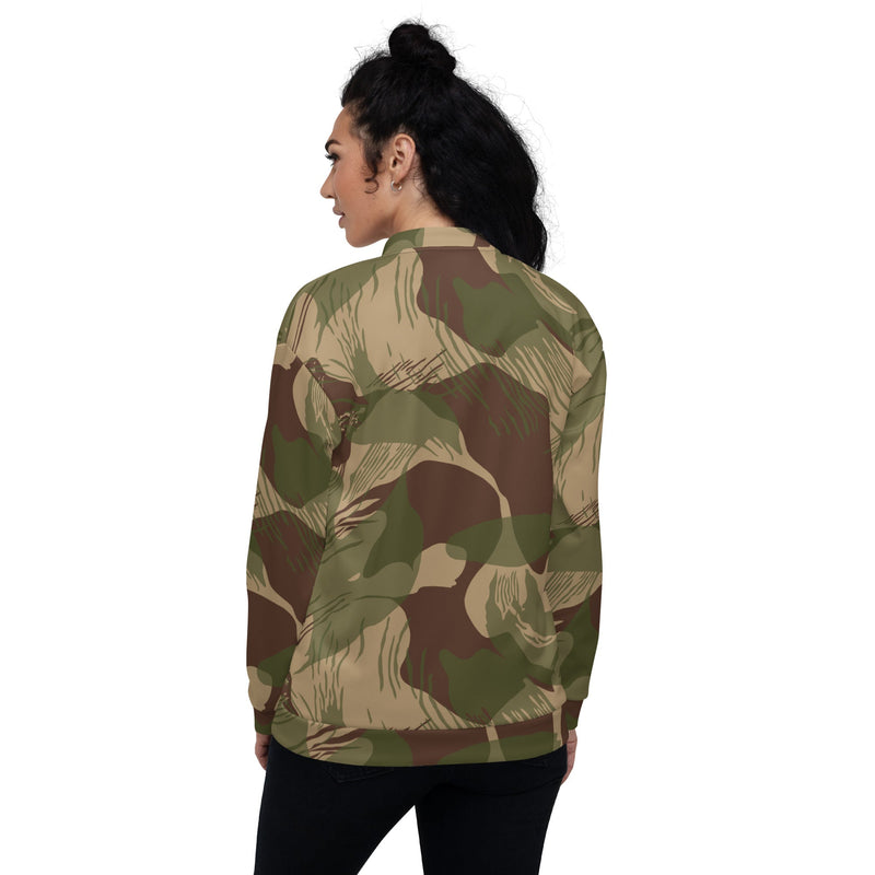 Brushstroke Multi-Terrain Rhodesian CAMO Unisex Bomber Jacket