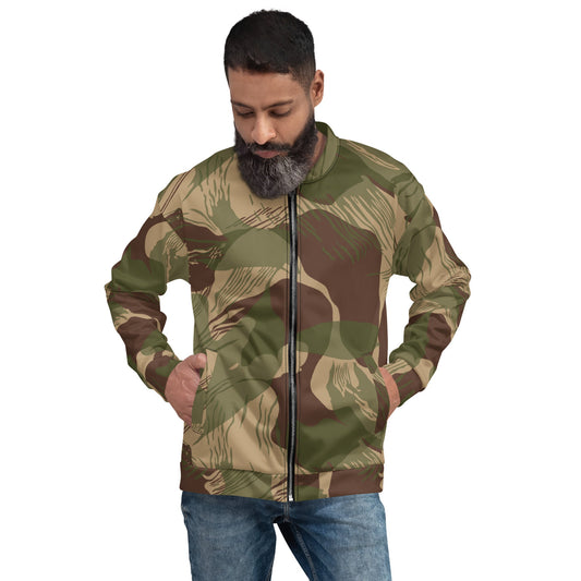 Rhodesian Brushstroke Multi-terrain CAMO Unisex Bomber Jacket - Jackets