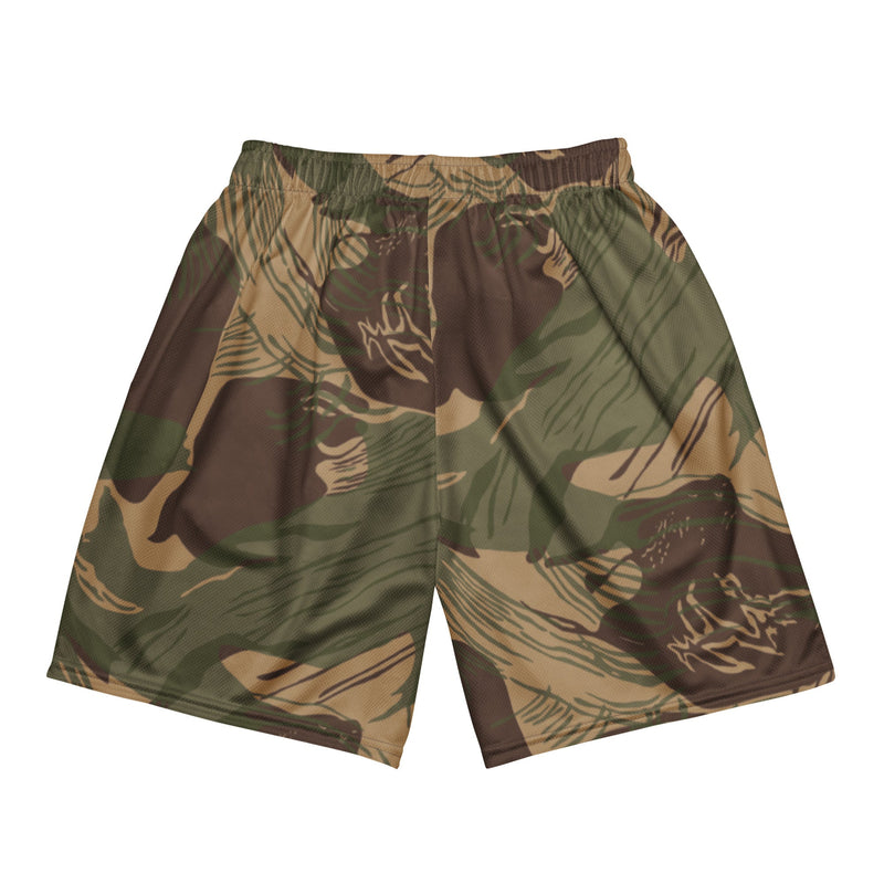 Brushstroke Multi-Terrain Rhodesian CAMO Unisex Mesh Shorts