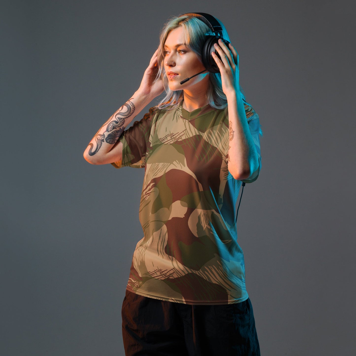 Rhodesian Brushstroke Multi terrain CAMO unisex sports jersey Sports Jerseys