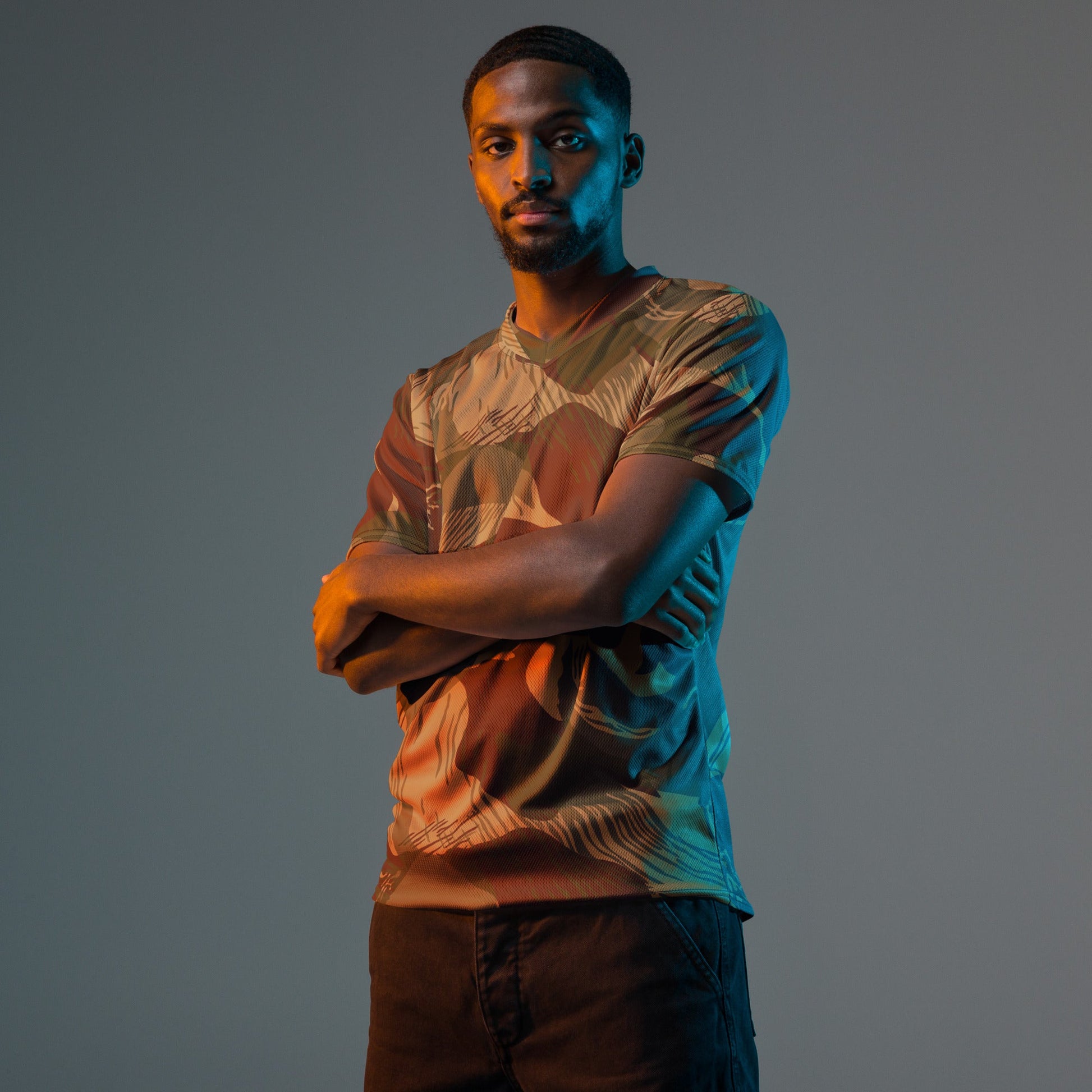 Rhodesian Brushstroke Multi terrain CAMO unisex sports jersey Sports Jerseys